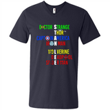 RIP Stan Lee Doctor Strange Thor Caption America Iron Man Shirt PINGPONG - Men's V-Neck