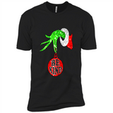 Christma Season With Green Grinch Hand Be Kind - Premium Short Sleeve T-Shirt