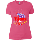 Snoopy Christmas Tennessee Titans - Ladies' Boyfriend T-Shirt