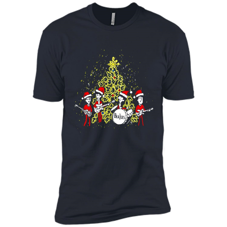 The Beatles chibi Christmas - Premium Short Sleeve T-Shirt