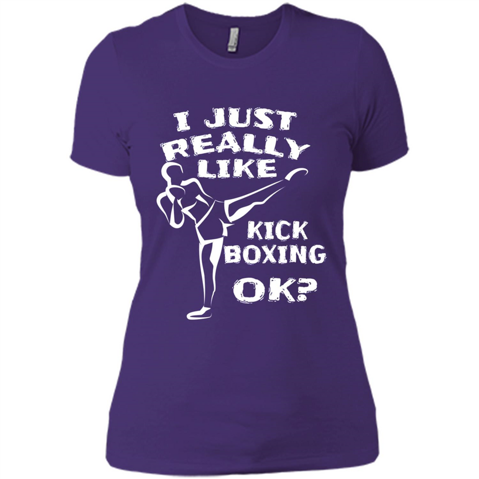 Kick Boxing Shirt Kick Boxer Boxing Workout - Ladies' Boyfriend T-Shirt
