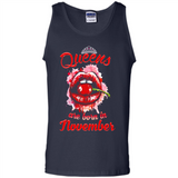 Queens Are Born In November T-Shirt Sexy Lips
