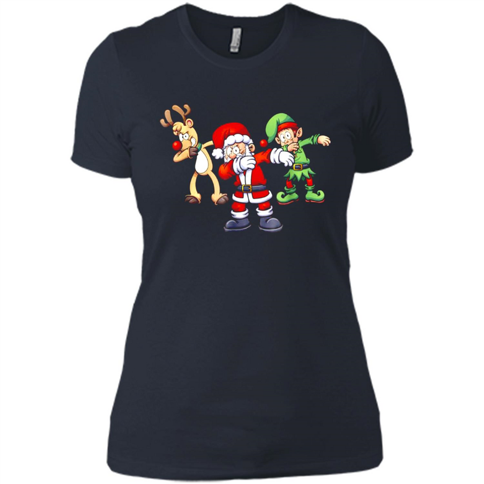 Dabbing Santa - Ladies' Boyfriend T-Shirt