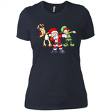 Dabbing Santa - Ladies' Boyfriend T-Shirt