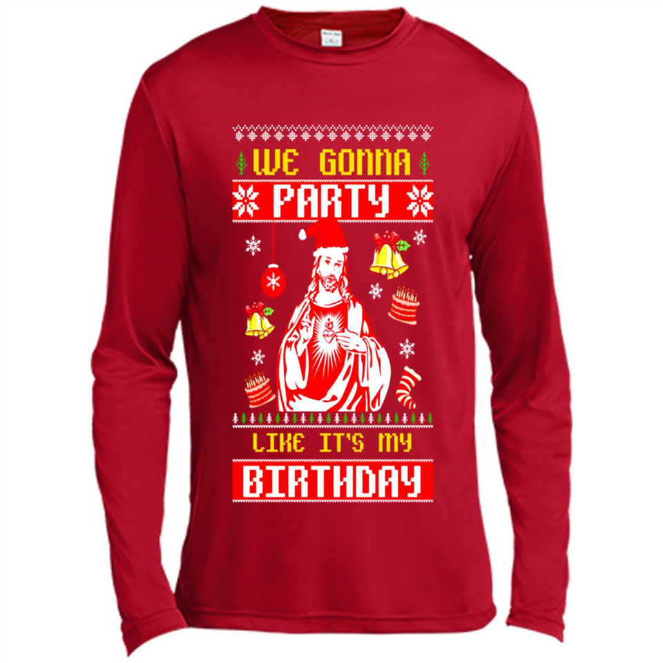 We Gonna Party Like It's My Birthday Jesus Christmas PINGPONG
