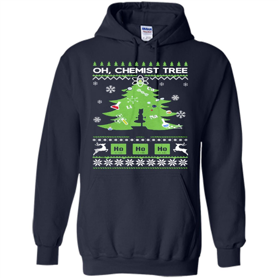 Oh Chemist Tree Ugly Christmas Sweater - Hoodie
