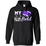 Northwestern Wildcats Football My Heart is on that Field - Hoodie