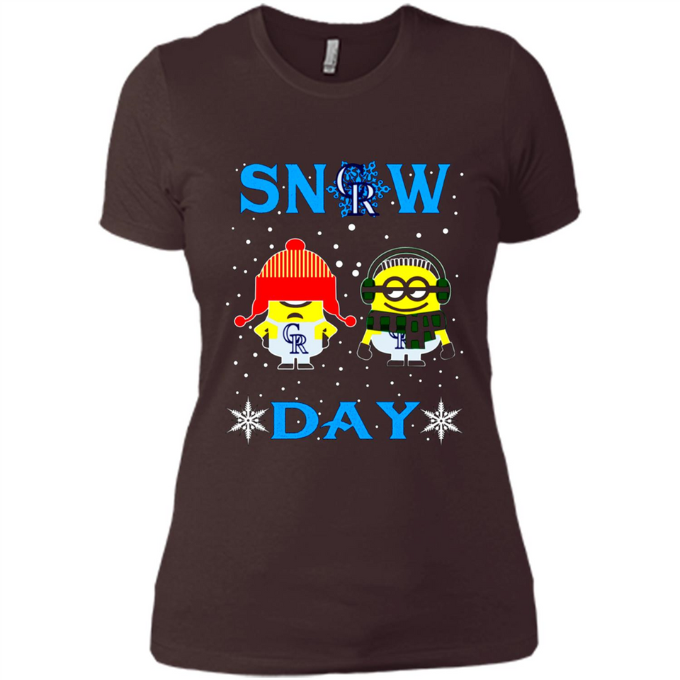 Snow Day Shirt For Colorado Rockies Vs Minion Fans pingpong