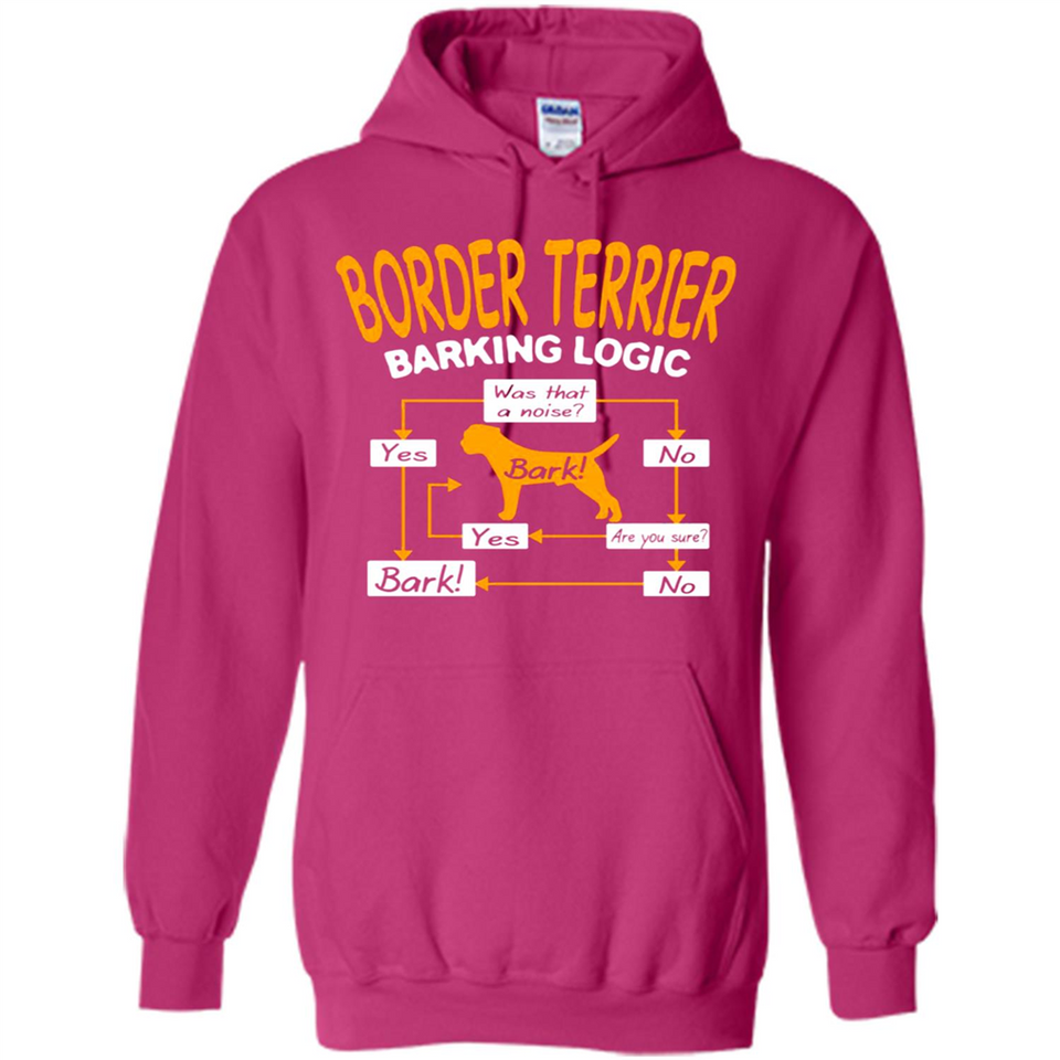 Border Terrier Barking Logic - Hoodie