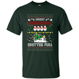 Merry Christmas Shitter Full Christmas Tree Snowman Sweater PINGPONG - Shirt