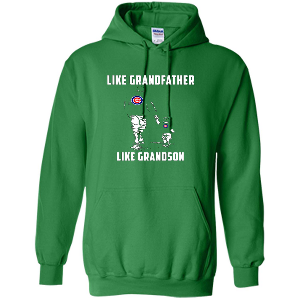 Chicago Cubs GrandFather Like GrandSon - Hoodie