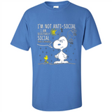 Snoopy I'm Not Anti-Social I Am Selectively Social