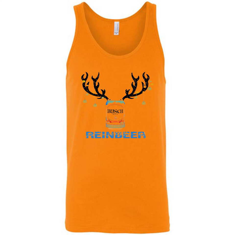 Busch Reinbeer Funny Beer Reindeer Christmas Sweatshirt - Canvas Unisex Tank