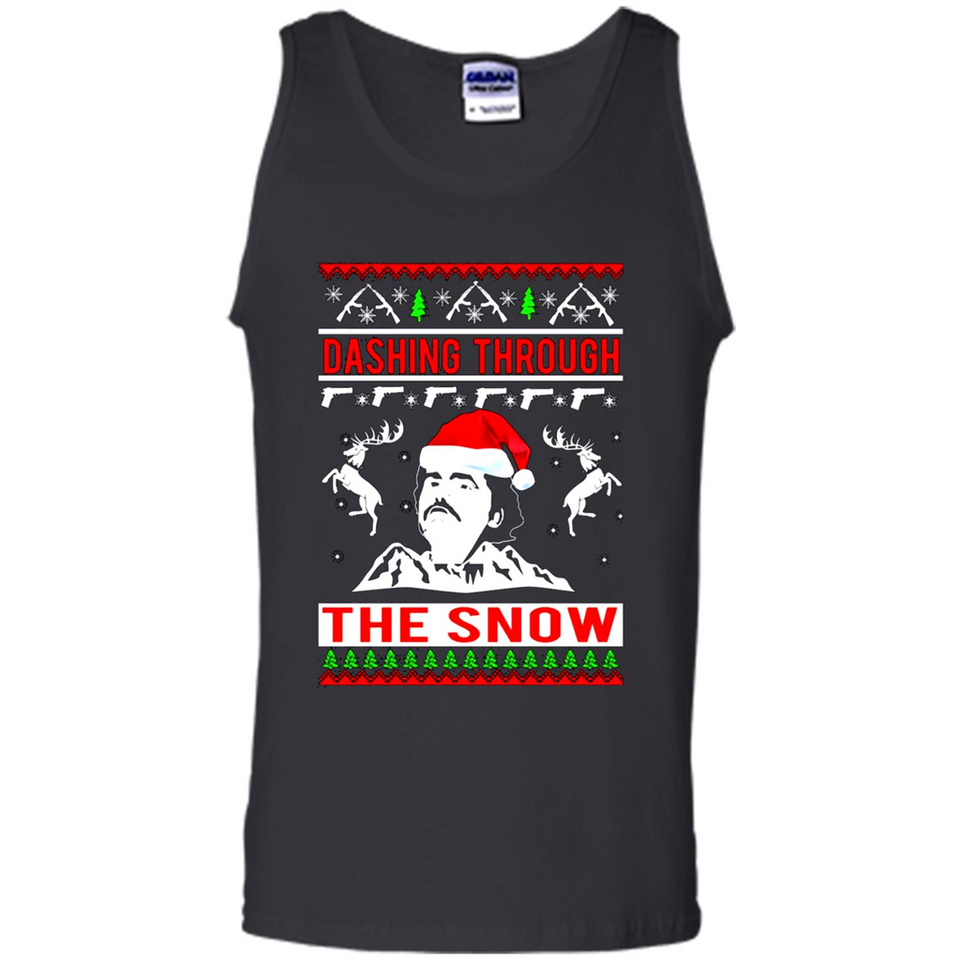 Narcos dashing through the snow Christmas sweatshirt PINGPONG