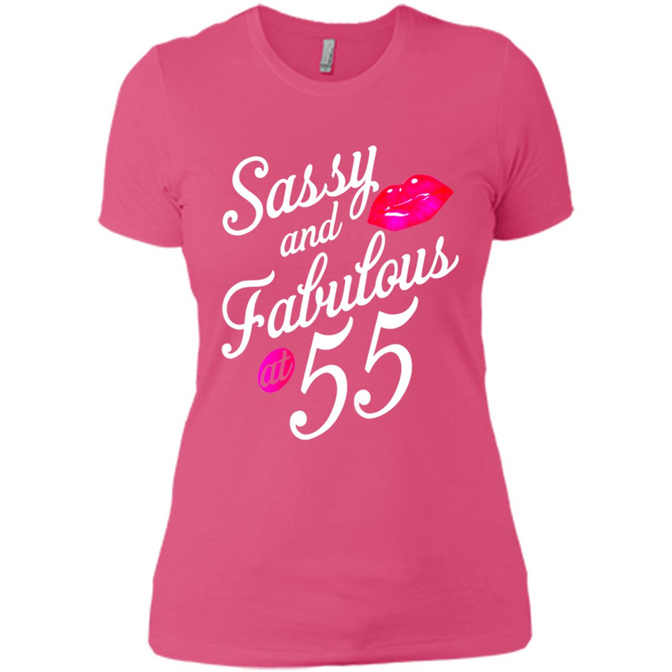 Sassy and Fabulous at 55 - 55th Birthday - Ladies' Boyfriend T-Shirt