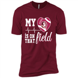 Florida State Seminoles Football My Heart is on that Field - Premium Short Sleeve T-Shirt