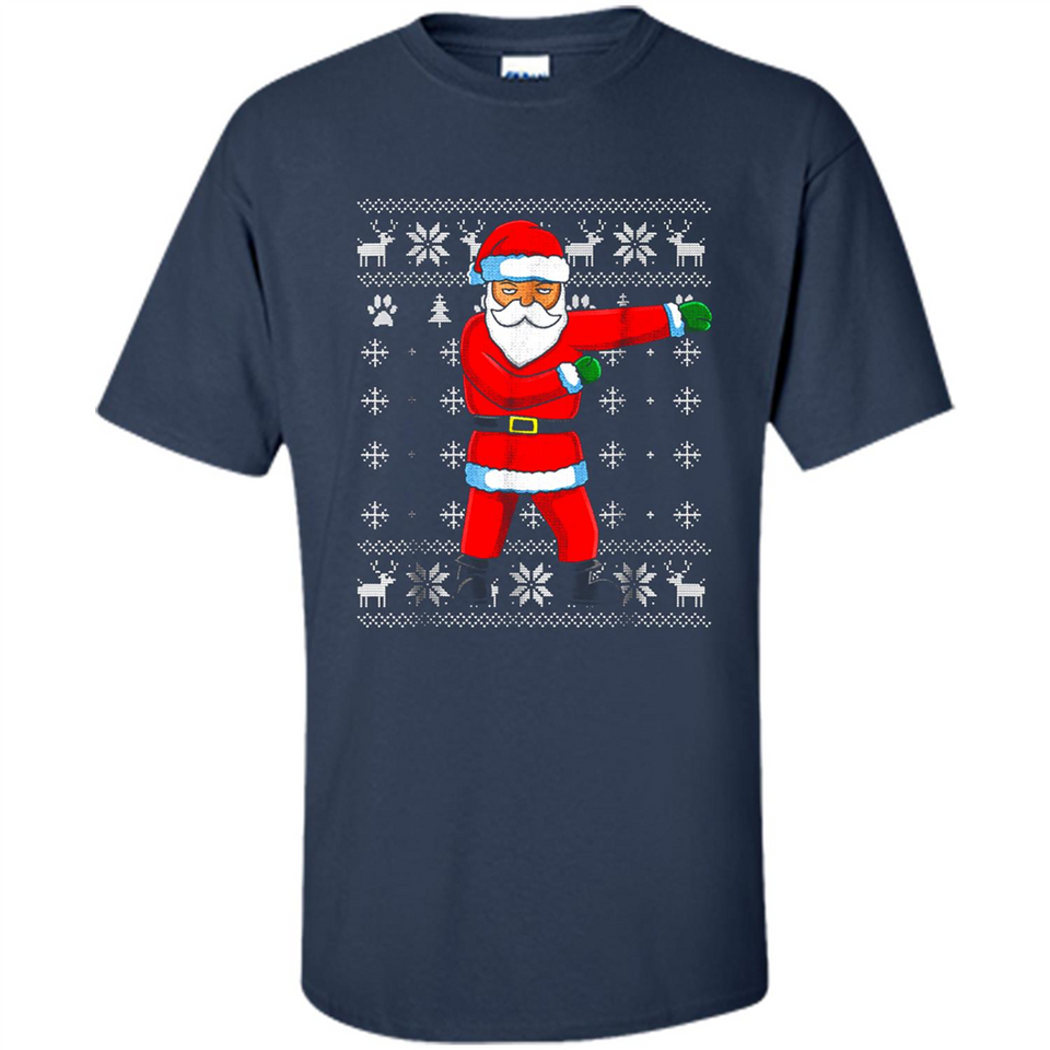 Flossing Santa Christmas Ugly Sweater Style Pajama Xmas Gift - Shirt