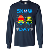 Snow Day Shirt For Charlotte Hornets Vs Minion Fans pingpong