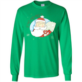 Cute Santa Claus Ho Ho Ho - Long Sleeve T-Shirt