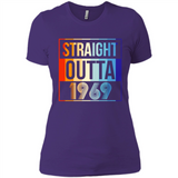 Retro Straight Outta 1969 49 Years Old - Ladies' Boyfriend T-Shirt