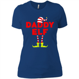 Mens Daddy Elf T-Shirt Funny Matching Christmas Costume - Ladies' Boyfriend T-Shirt