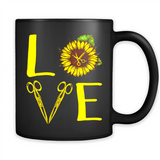 Hair Stylist Love Sunflower Scissors PING PONG