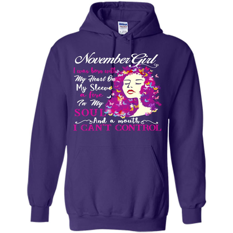 November Butterfly Girl - Hoodie