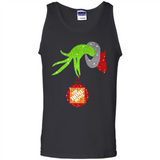 Grinch hand holding Logo HomeDepot Glitter Christmas - Tank Top