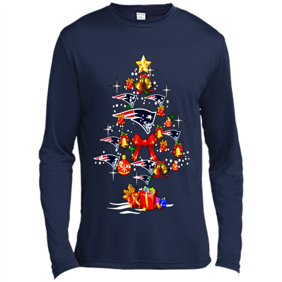 New England Patriots Christmas Tree sweater PINGPONG