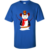 Snowman Cowboy Merry Christmas Xmas