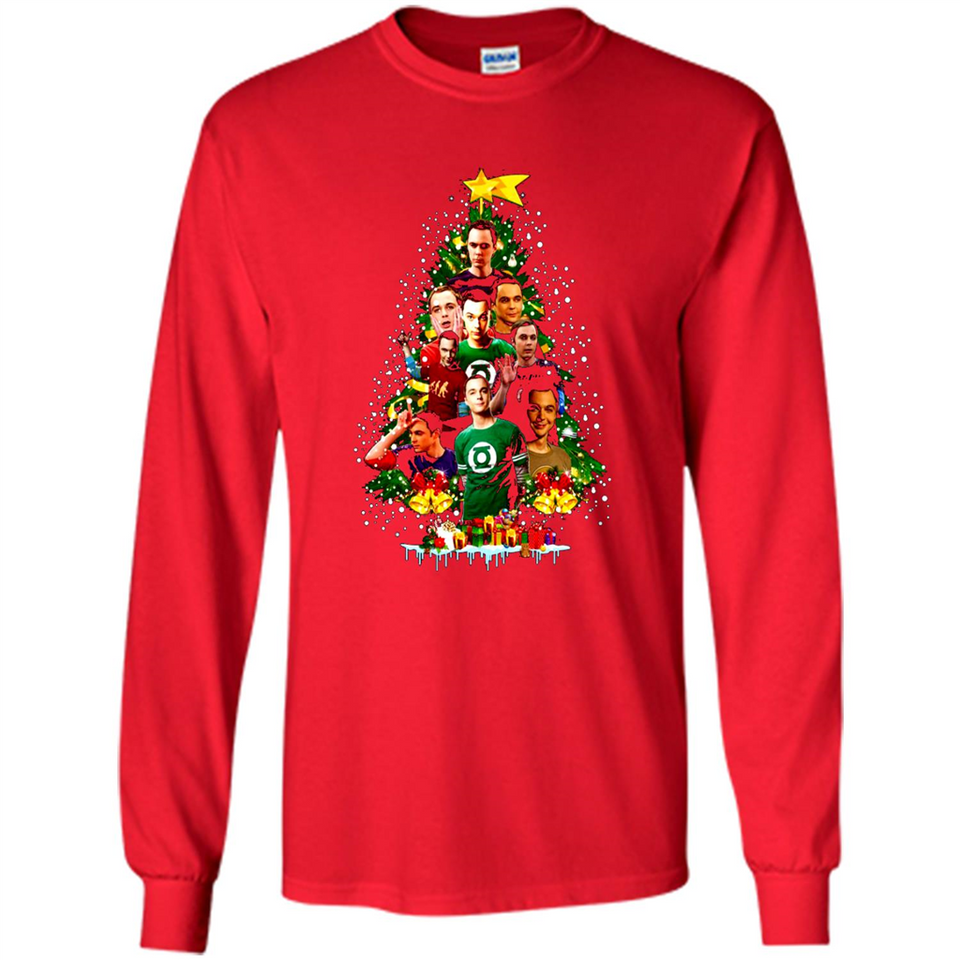 Sheldon Cooper Christmas tree sweater PINGPONG
