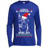 Morning Person Dutch Shepherd Funny Xmas - Canvas Long Sleeve T-Shirt