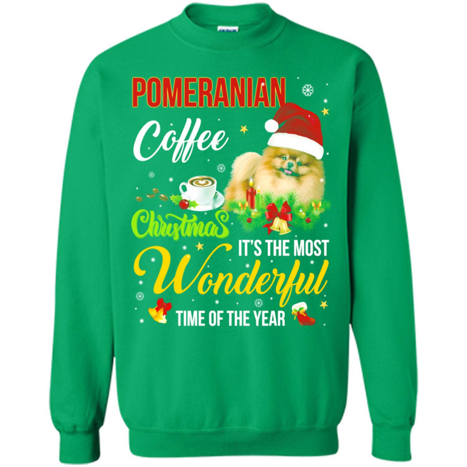 Pomeranian Coffee Wonderful Christmas