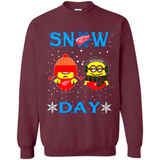 Snow Day Shirt For Detroit Red Wings Vs Minion Fans pingpong