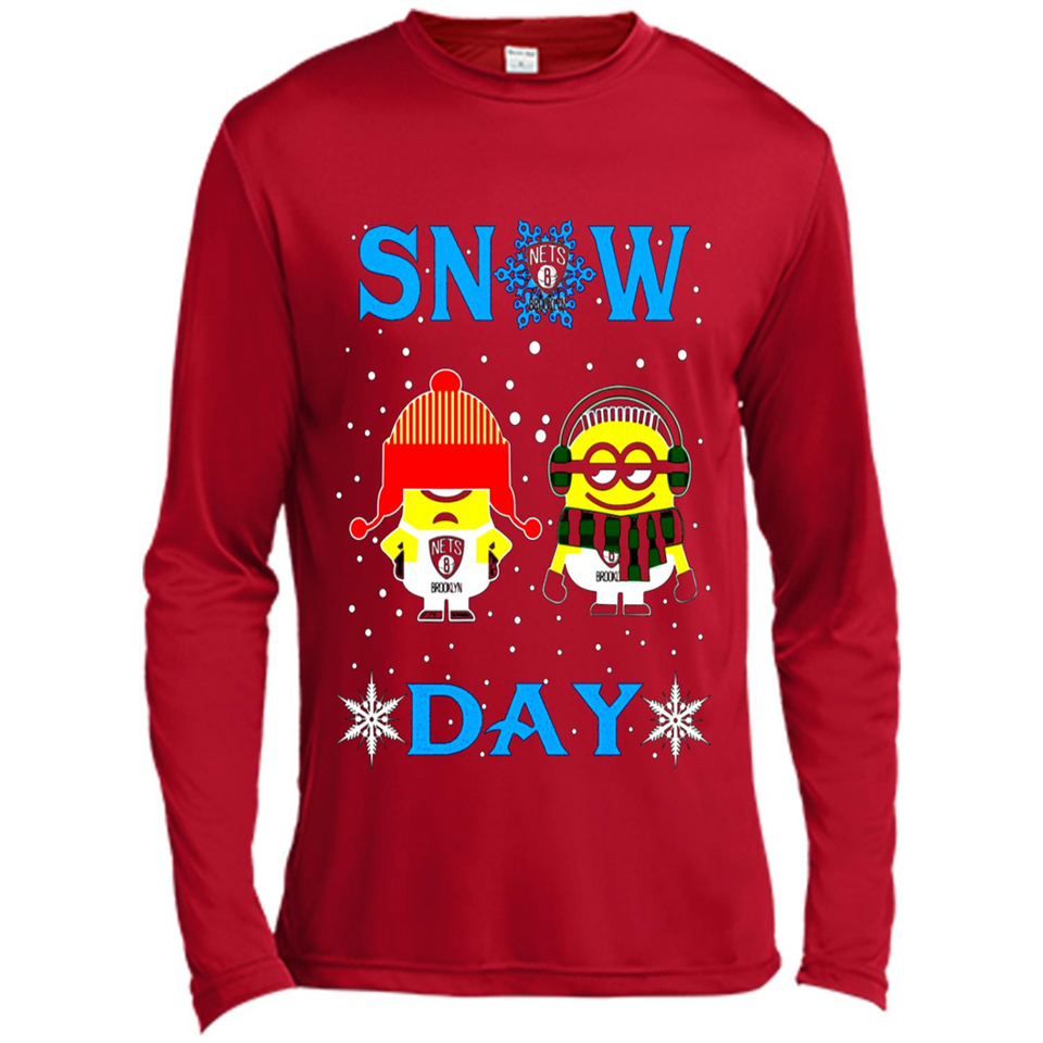 Snow Day Shirt For Brooklyn Nets Vs Minion Fans pingpong