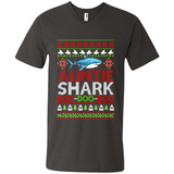 Auntie shark Doo Doo Doo Christmas - Men's V-Neck