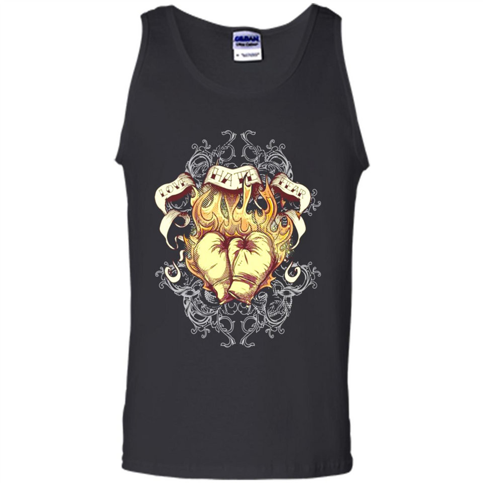 Love Hate Fear Boxing - Martial Art Fighting - Tank Top