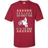 Motocross oh what fun it is to ride Christmas sweater PINGPONG