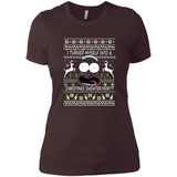 RICK AND MORTY-I TURNED MYSELF INTO A CHRISTMAS SWEATER MORTY UGLY XMAS SWEATER