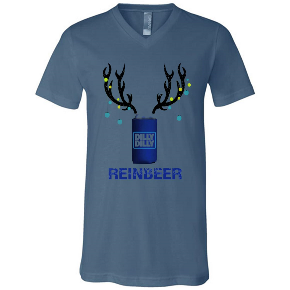 Dilly Dilly Reinbeer Funny Beer Reindeer Christmas Sporty - Canvas Unisex V-Neck