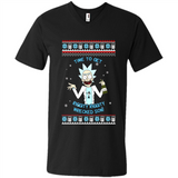 Rick and Morty Time to get Riggity Riggity Wrecked Son Christmas sweater - Men's V-Neck