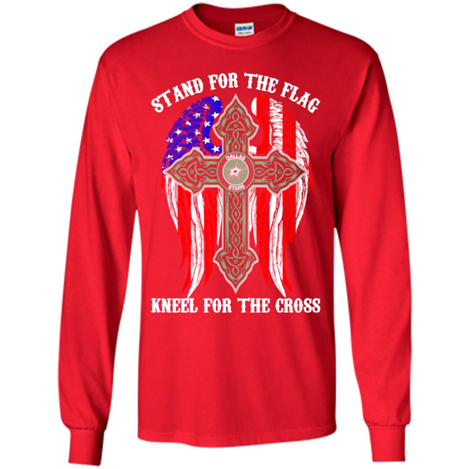 Dallas Stars - stand for the flag kneel for the cross