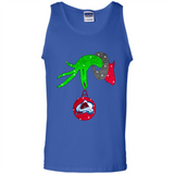 GRINCH HAND HOLDING COLORADO AVALANCHE GLITTER CHRISTMAS PINGPONG