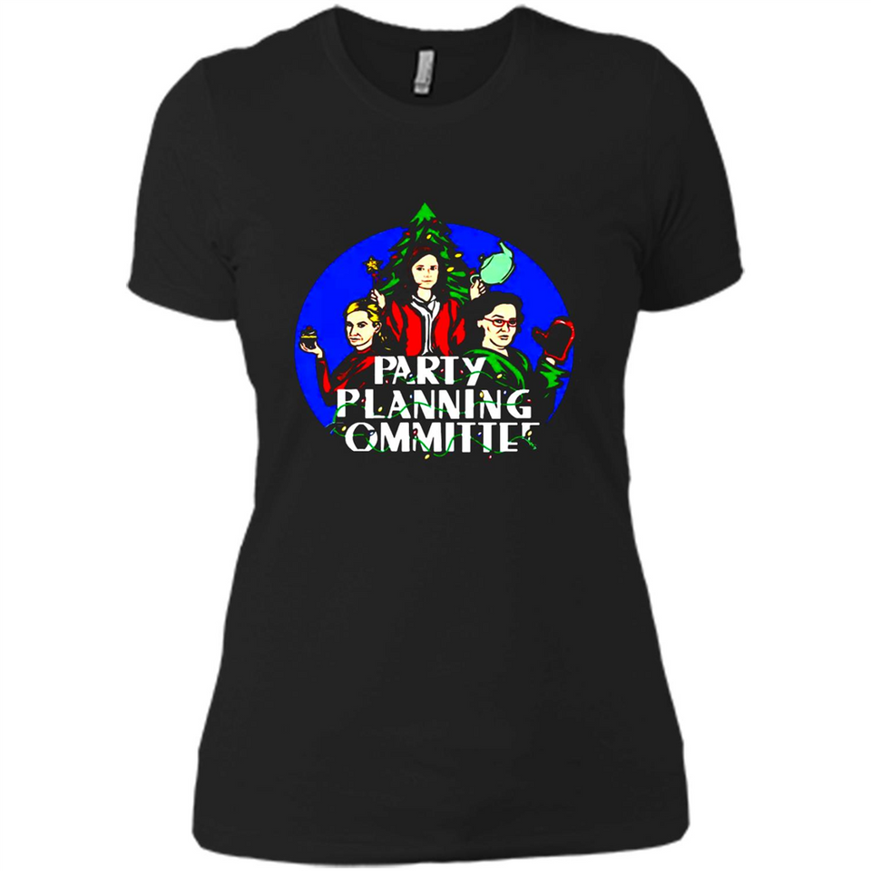Party Planning Committee Christmas T-Shirt - Ladies' Boyfriend T-Shirt