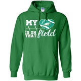 Philadelphia Eagles Football My Heart is on that Field - Hoodie