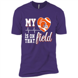 Cleveland Browns Football My Heart is on that Field - Premium Short Sleeve T-Shirt