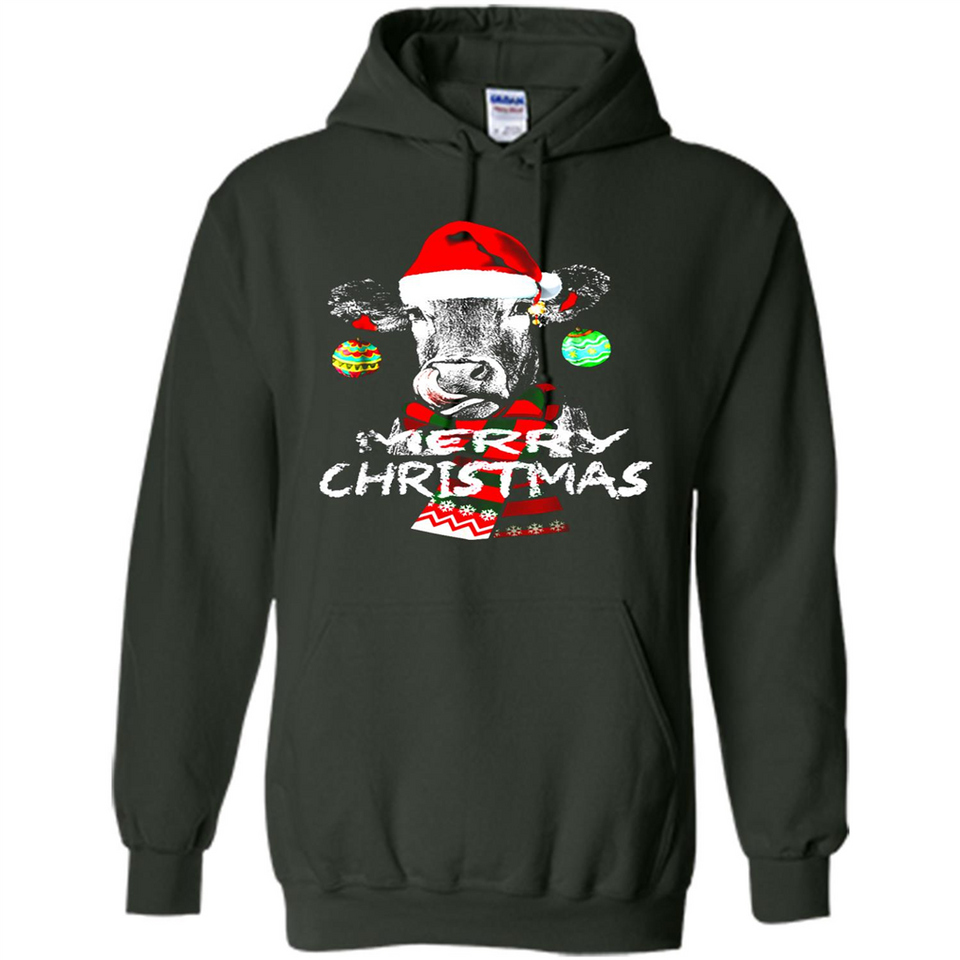 Fabulous Mooey christmas Heifers Cow Christmas lights - Hoodie