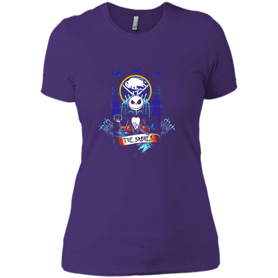 Buffalo Sabres Halloween The Nightmare Before Christmas - Ladies' Boyfriend T-Shirt
