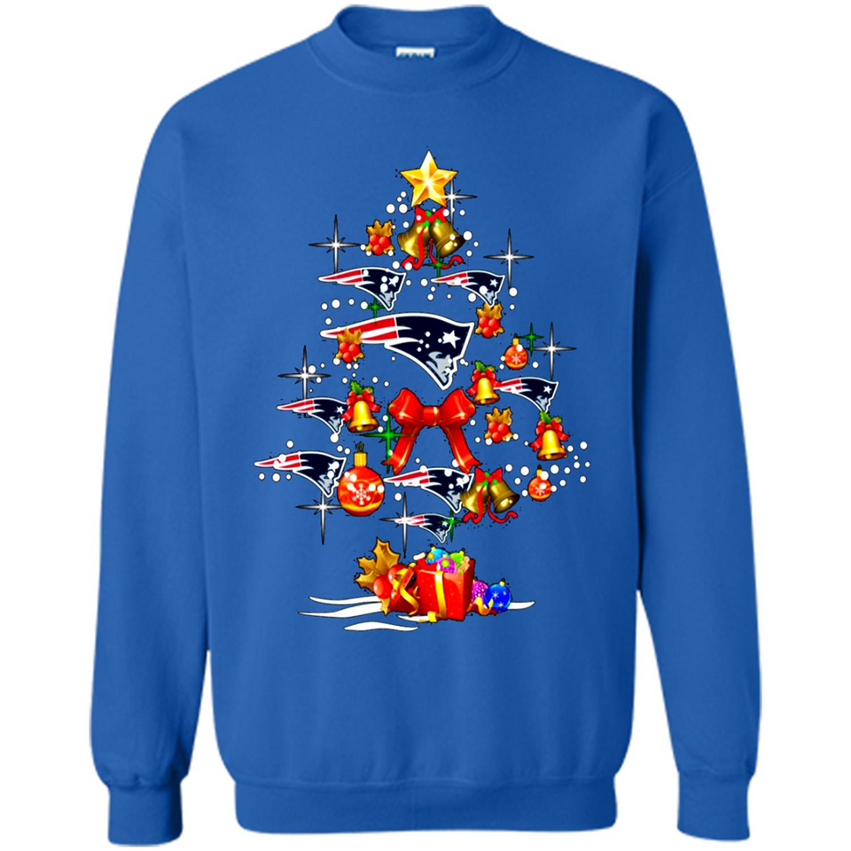 New England Patriots Christmas Tree sweater PINGPONG