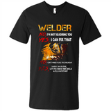 Know I'm on fire let me finish this weld shirt Sweatshirt - Men's V-Neck
